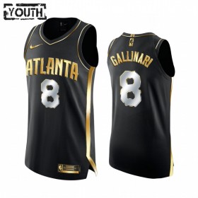Dres Atlanta Hawks Danilo Gallinari 8 2020-21 Crna Golden Edition Swingman - Dječji